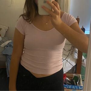 Target Pink Crop Top